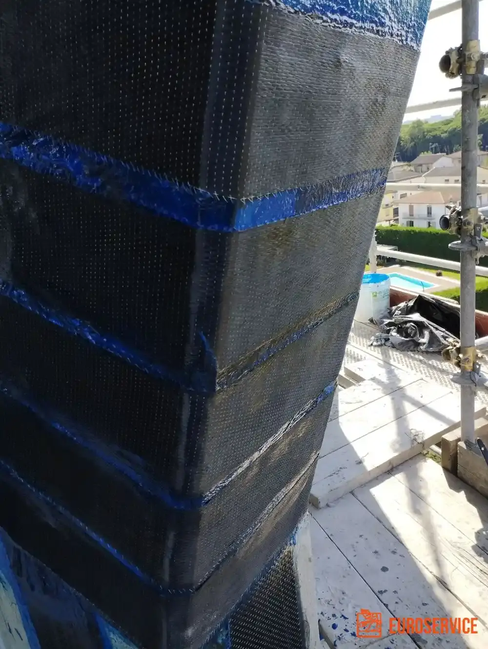 Adeguamento sismico della torre piezometrica – fase di cantiere 2
