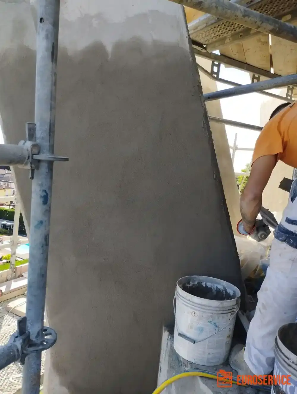 Adeguamento sismico della torre piezometrica – fase di cantiere 3