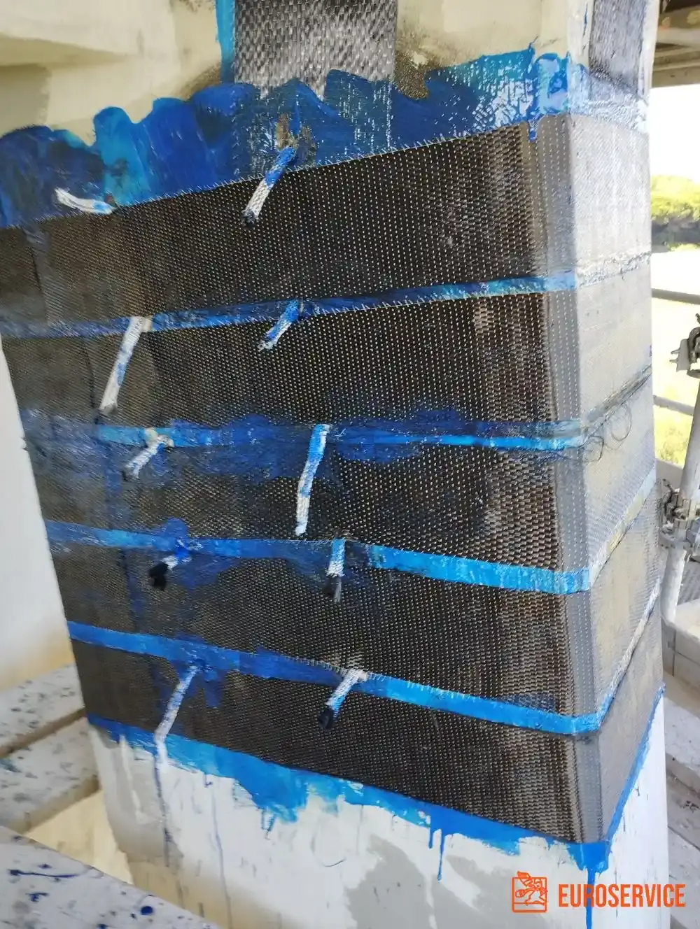 Adeguamento sismico della torre piezometrica – fase di cantiere 11