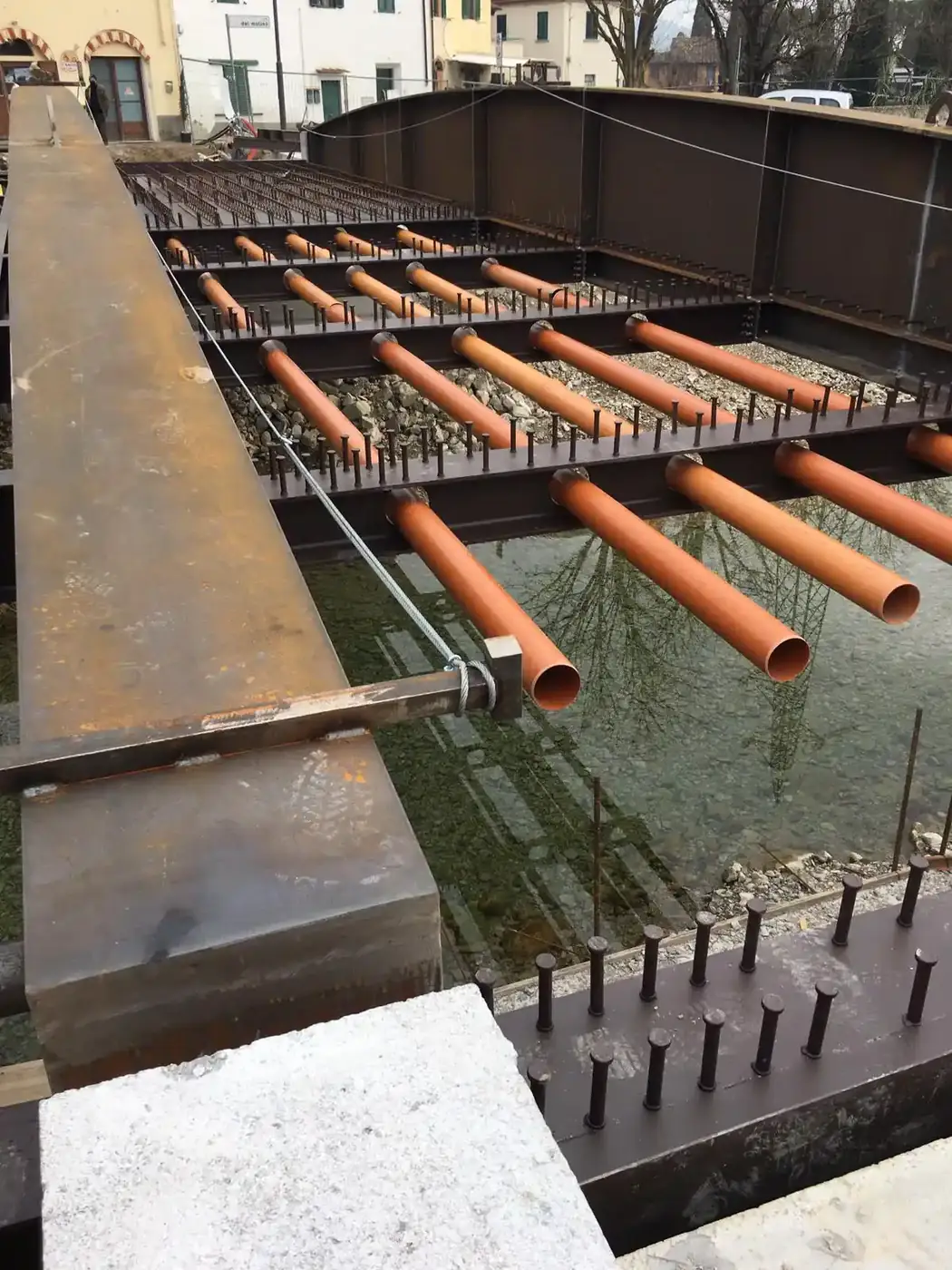 Rifacimento strutturale del ponte di Calenzano – fase di cantiere 3