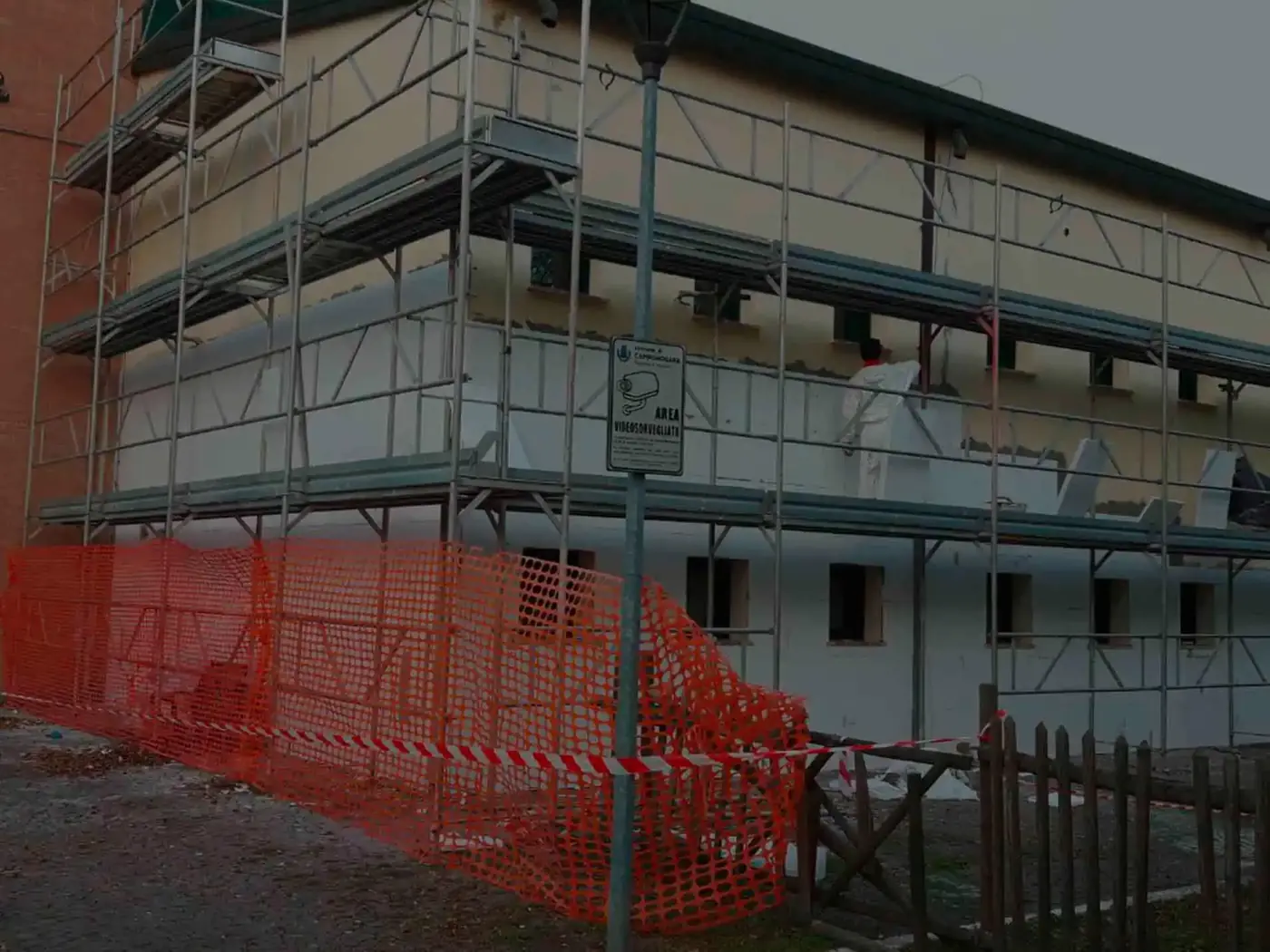 Risanamento delle facciate del palazzetto Prozzolo – fase di cantiere 4