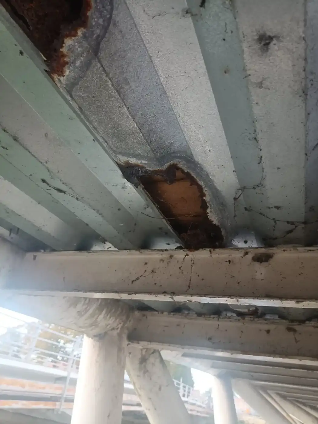 Verniciatura del ponte Calatrava ad Adria – fase di cantiere 3