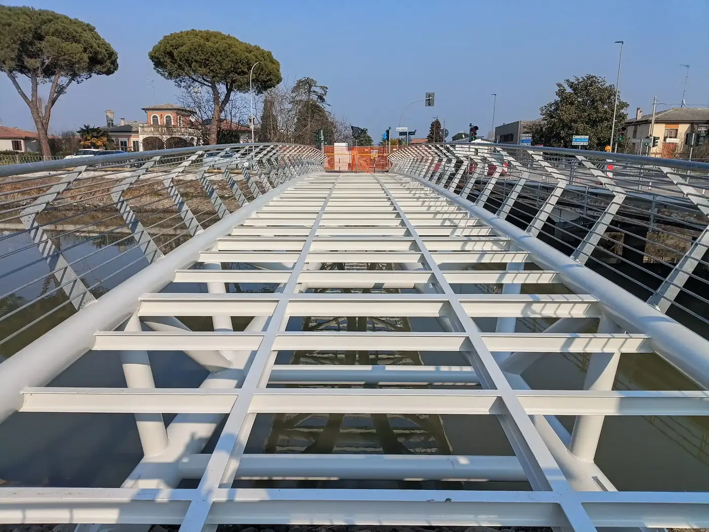 Verniciatura del ponte Calatrava ad Adria – fase di cantiere 8
