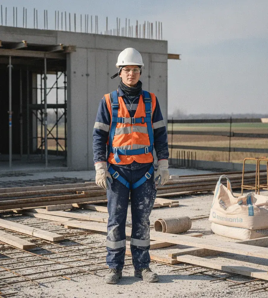Lavoratore Euroservice con dispositivi di protezione individuale