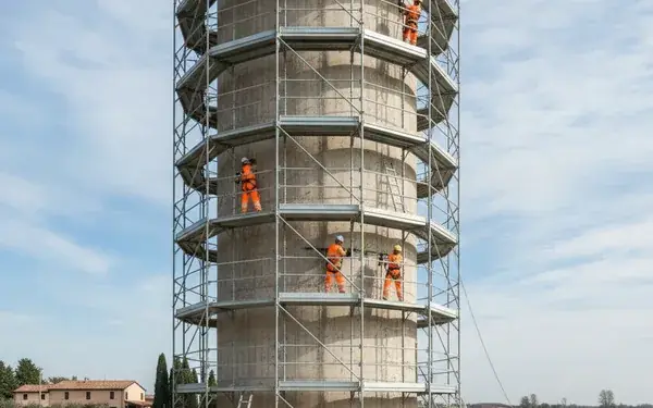 Adeguamento sismico della torre piezometrica