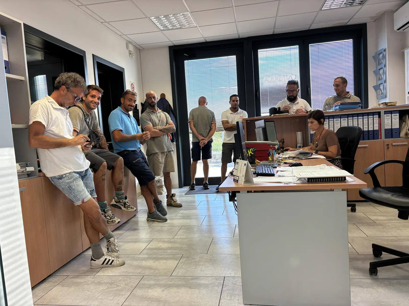 Il team Euroservice al lavoro